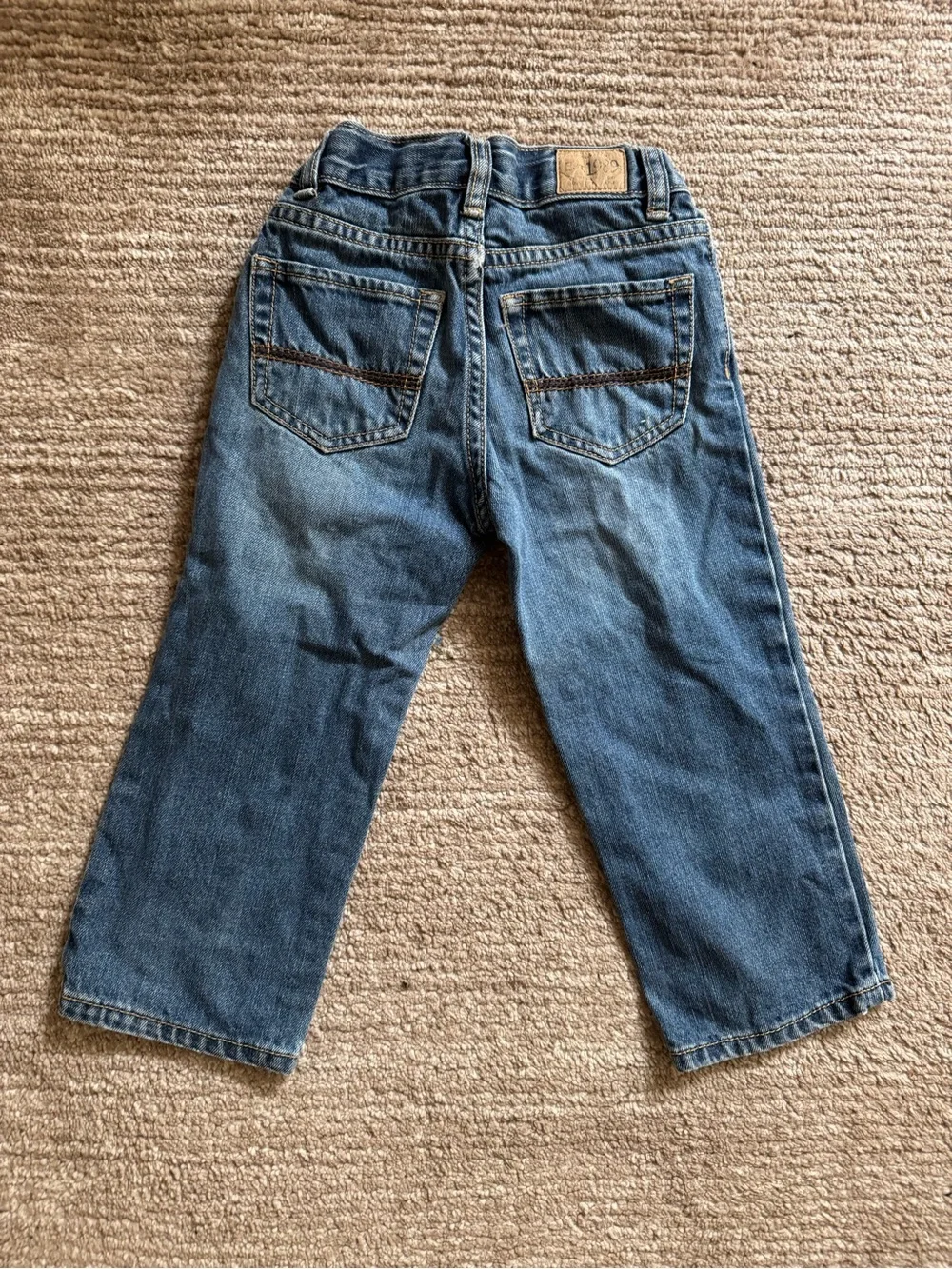 Kids' Growing Up Denim Bundle Two pairs Overalls in Light & Medium Blue & Jeans
